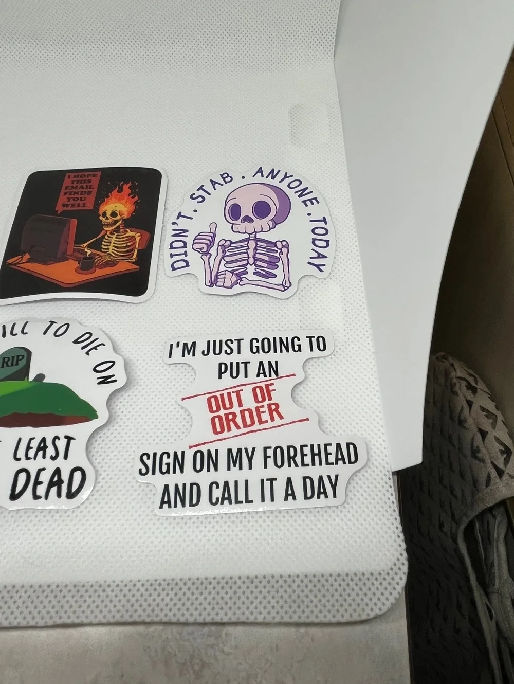 Dark humor sticker 6 pack
